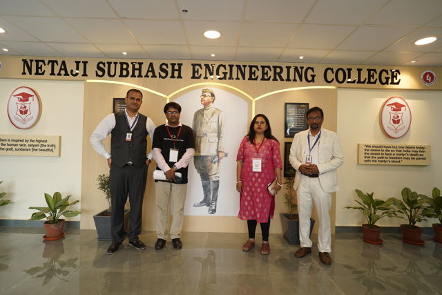 Cloud Technology Awareness Program team with faculty at Netaji Subhas Engineering College
