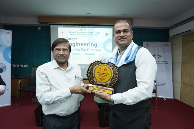 Cloud Technology Awareness Program at Netaji Subhas Engineering College – felicitation ceremony